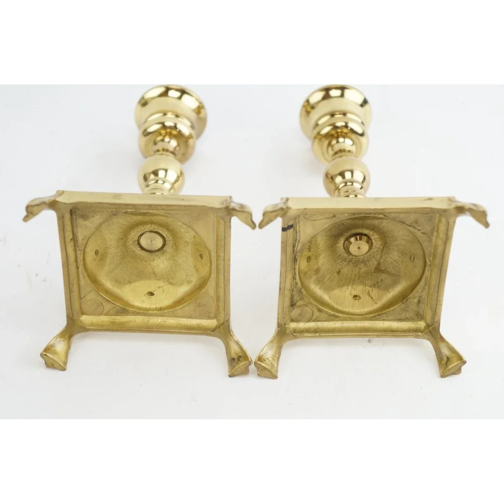 Vintage Brass Candlestick 2pc Set 5 1/2